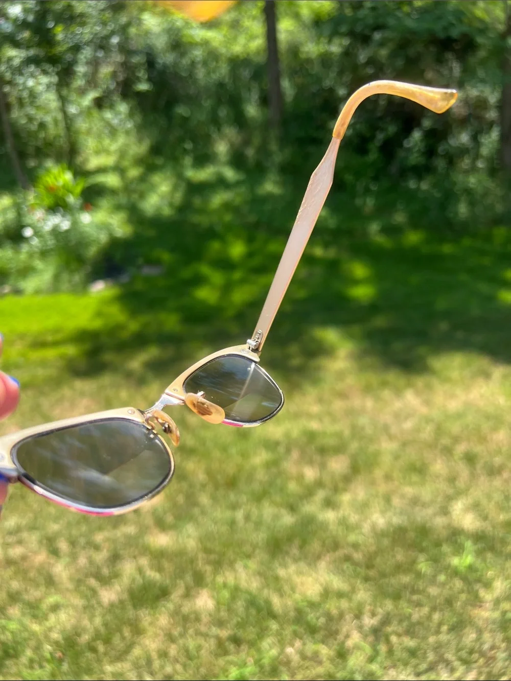 Vintage Artcraft Gold Filled and Aluminum Cat Eye Glasses